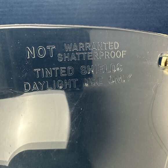 NEW Vintage Gran-Prix Retro Clear Bubble 3 Snap Helmet Shield Visor NOS *Flaw* - Picture 3 of 7